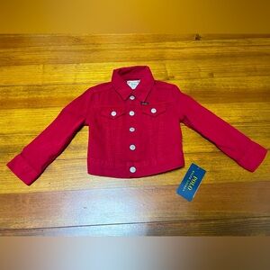 NWT Ralph Lauren Polo Red Denim Jean Jacket Size 2T
